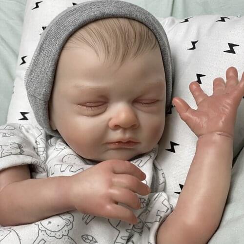 18Inch Reborn Baby Dolls High-grade Painted Realistic Newborn Toys Reborn Baby Doll Toys for Children Quality Doll Gift