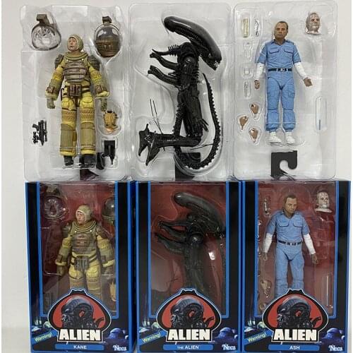 3pcs/set Alien ASH KANE Figure NECA The Bloody Alien Brett Parker Action Figures 40th Anniversary
