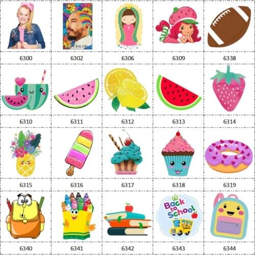 30 Pcs Planar Resin Flatback New Arrival School Fruit Girl Cartoon Resin for Crafts Jewelry Making Birthday Girl DIY Accessories