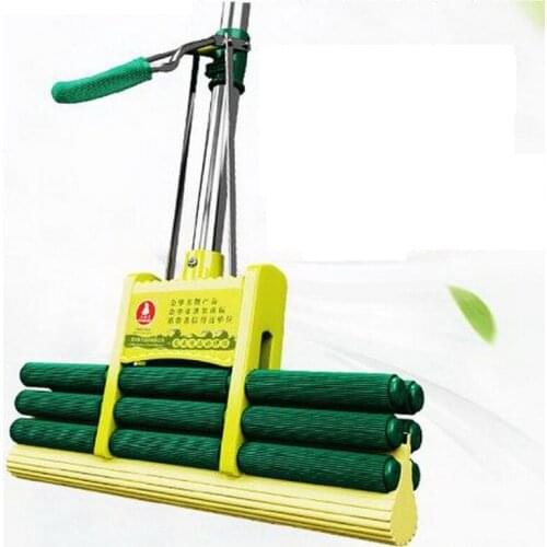 341221/Household flat mop/Ergonomic design/plus crude Stainless steel telescopic rodmaterials/Threaded metal/Double lock
