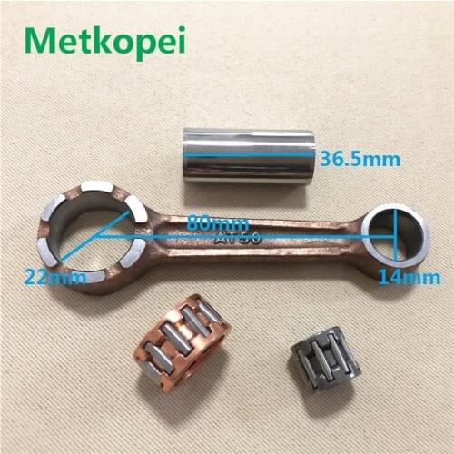 3KJ JOG50 Performance Crankshaft Connecting Rod for 10mm piston pin for 2 stroke 50cc Scooter ATV Minarelli 1E40QMB 1PE40QMB