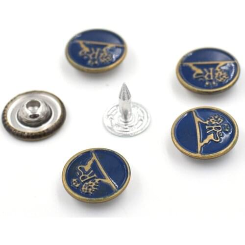 50 pieces/lot) 12mmMetal rivets. Shoes decorative nails. Clothes Press button. Clothing & Accessories.wooden case copper nail