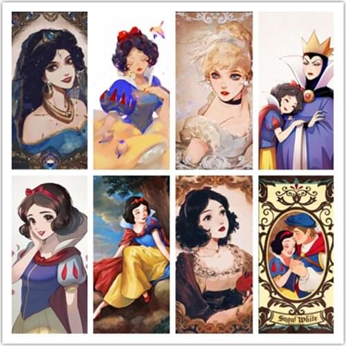 Disney Cartoon Snow White DIY 5D Diamond Painting Childrens Cross Stitch Embroidery Full Dill Mosaic Wall Decor BirthdayGift