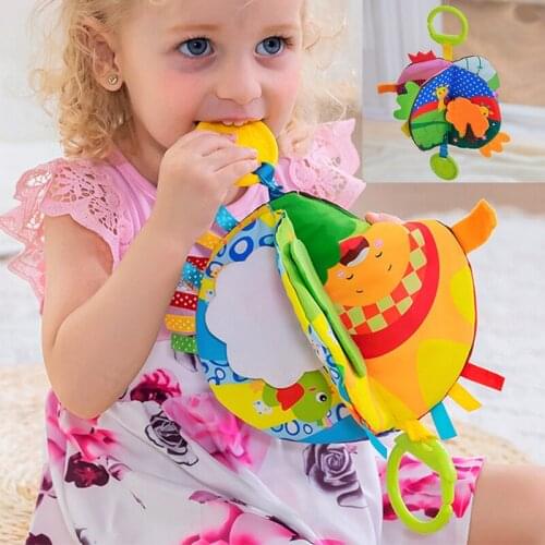 3d baby cloth book baby puzzle early education cloth book toy with ring paper tooth gum can chew toy gift for kids 0-2 years old