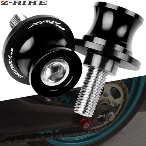 For HONDA XADV750 X-ADV 750 2017 2018-2020 8MM Motorcycle accessories X-ADV 750 CNC Aluminum Swingarm Spools slider stand screws
