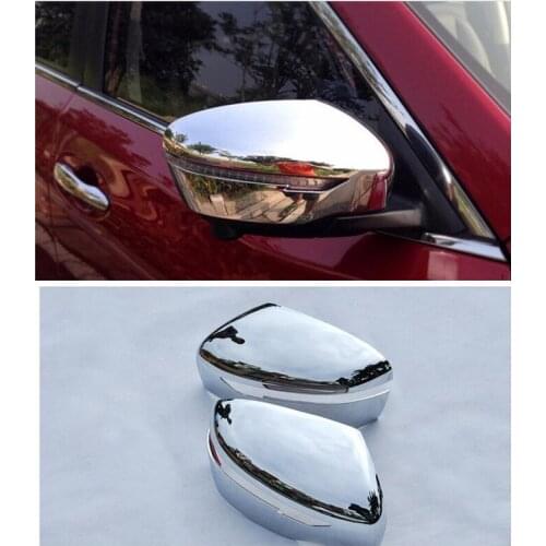For Nissan Qashqai J11 Rogue X-Trail T32 2016 -2021 Car Chrome Styling Rearview Mirror Exterior Covers Accessories