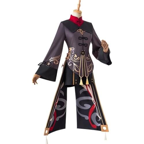 Game Genshin Impact Hu Tao Cosplay Costume Anime Outfits Dress Halloween Carnival Women Girl Uniforms
