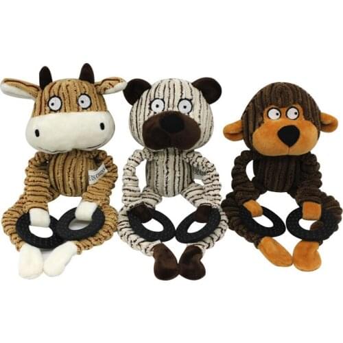 Animal Shape Pet Dog Toys for Small Large Dogs Bite Resistant Toy Puppy Squeaky Interactive Chew Toy Pets Accessories Supplies