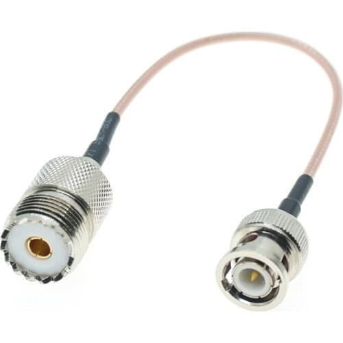 BNC MALE to SO239 UHF FEMALE Jack Coaxial RF RG316 Jupmer Pigtail Cable