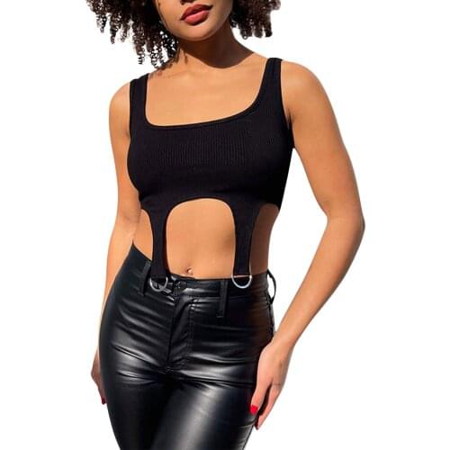 Summer Women Tank Crop Top Sexy Asymmetric Sport Vest Square Neck Short Tube Top Solid Color Female Camisole Tank Tops