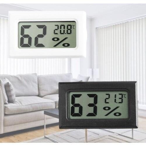 Mini Small Digital Electronic Temperature Humidity Meters Gauge Indoor Thermometer Hygrometer LCD Display Wireless