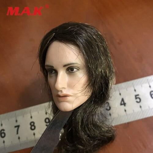 1/6 Female Pirate Lady Head Sculpt Model PVC Head Carving Fit 12" Figure Body Model Dolls
