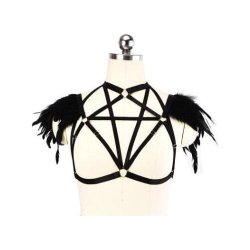 Fashion Hot koop Sexy Beha Riem Vrouwen Ondergoed Beha Fetish Borst Bondage Femme Jarretellegordel Gothic Kooi Harnas Beha