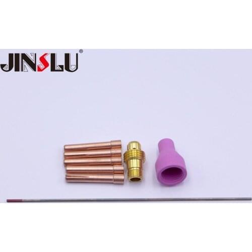 Nozzle Collect Body Red Tungsten Electrode QQ150 QQ-150 QQ-150A TIG Welding Torch Part Kit TIG Welding Machine Welder 150A