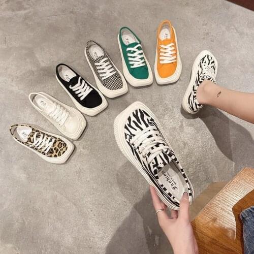 2021 spring new canvas shoes flat bottomed versatile casual small white shoes Student Korean lady