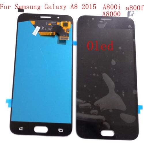 Oled For samsung galaxy A8 2015 A800 A800i A800F A800G lcd screen digitizer touch glass full set