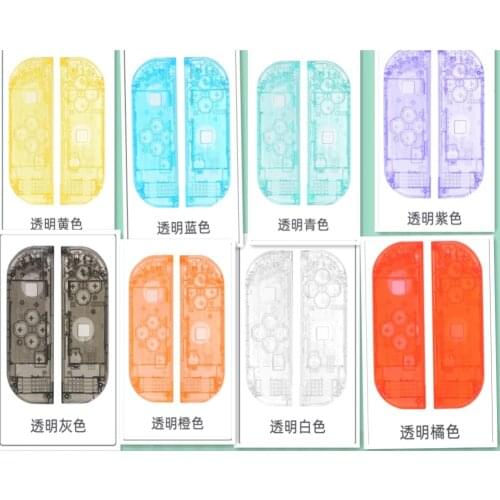 For Joy-con Transparent Shell for Nintend Switch NS JoyCon Controller DIY Replacement Housing Shell Right Left Case with frame