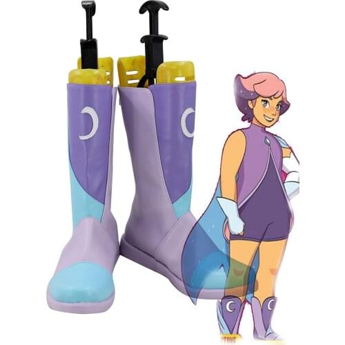 She-Ra: Princess of Power Glimmer Cosplay Boots Shoes Custom Made Any Size