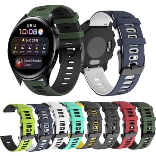New Strap For HUAWEI WATCH 3 46mm WATCH3 Sport Silicone Strap GT 2 Pro Watchband WristBand Replaceable Accessories Belt Bracelet