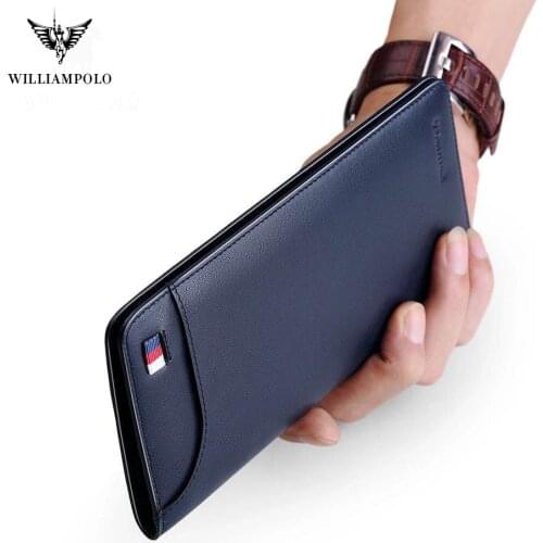 Ultrathin Slim Long Holder Men WalletHandbag Multi Card Case Cash Purse pl302
