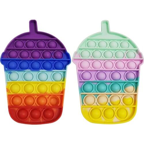 Children Adult Toy Eject Push Bubble Anti Stress Hand Early Educational Intensive Training Toys