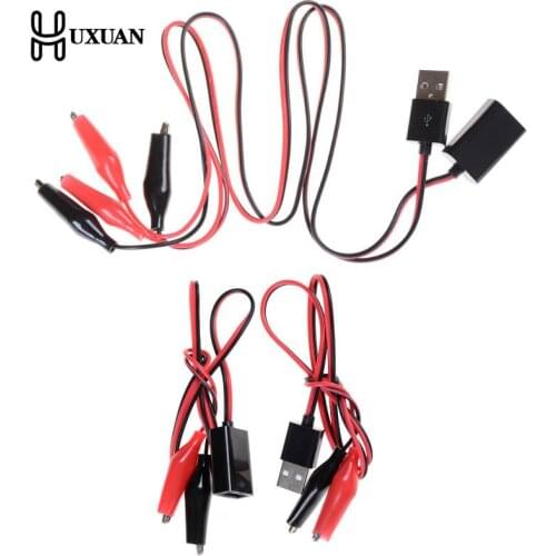 USB Alligator Clips Crocodile Wire Male/female To USB Tester Detector DC Voltage Meter Ammeter Capacity Power Meter Monitor, Etc