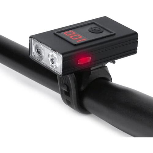 Bicycle Front Light Power Digital Display Rainproof USB Charging T6 LED Cycling Lights Front Lamp Headlight Flashlight