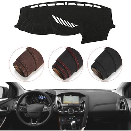 Console Dashboard Suede Mat Protector Sunshield Cover Fit For Ford Focus Titanium SE Electric S SEL 2012-2017