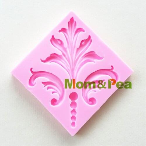 Mom&Pea 0989 Free Shipping Floral Deco Shaped Silicone Mold Cake Decoration Fondant Cake 3D Mold Food Grade