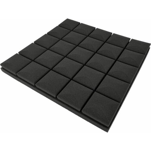 4pcs 50x50x5cm Studio Acoustic Foam Sound Foam Sound Wedge Proofing Protective Sponge Soundproof Absorption Treatment Panel