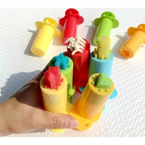 5Pcs Plasticine Mold Modeling Clay Kit For Child Creative DIY Plastic PlayDough Set Tools Kid Cutters Moulds Play Dough Toy