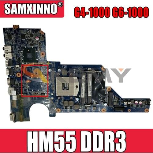 636370-001 636370-501 For HP Pavilion G4-1000 G6-1000 Notebook Mainboard DA0R12MB6E0 DA0R12MB6E1 HM55 DDR3 Laptop Motherboard