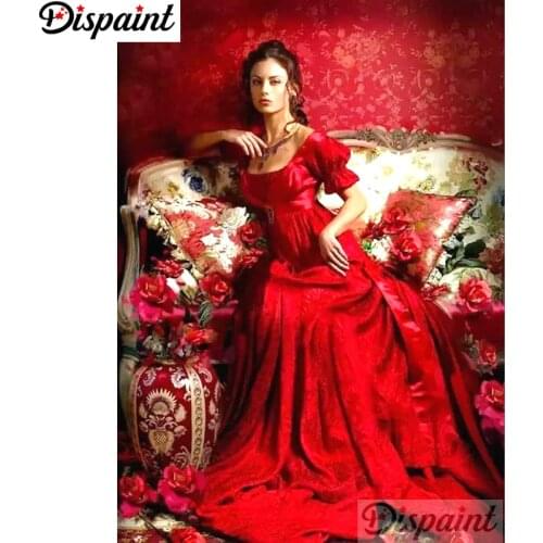 Dispaint Full Square/Round Drill 5D DIY Diamond Painting "Character beauty" 3D Embroidery Cross Stitch Home Decor Gift A10690