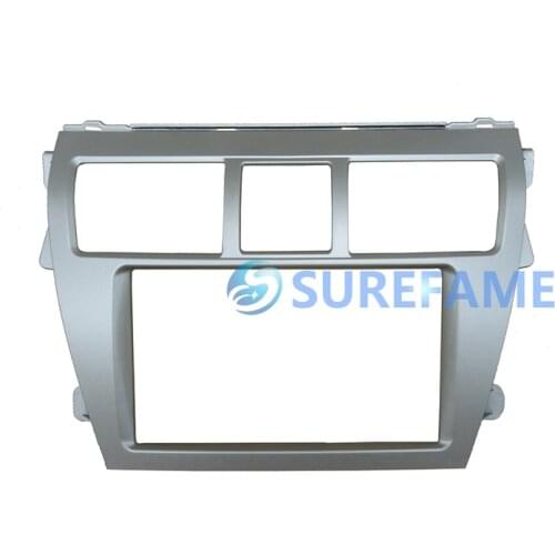 Car Radio Fascia for Toyota Vios 2007-2012,Belta 2005-2008,Yaris Sedan 2006+ Dash Kit Facia Trim Panel Install Kit Face Plate
