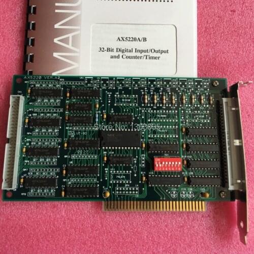 AX5220 VER.A2 AX5220A/B 32-Bit Digital Input/Output and Counter/Timer ( card only without Instruction manual )