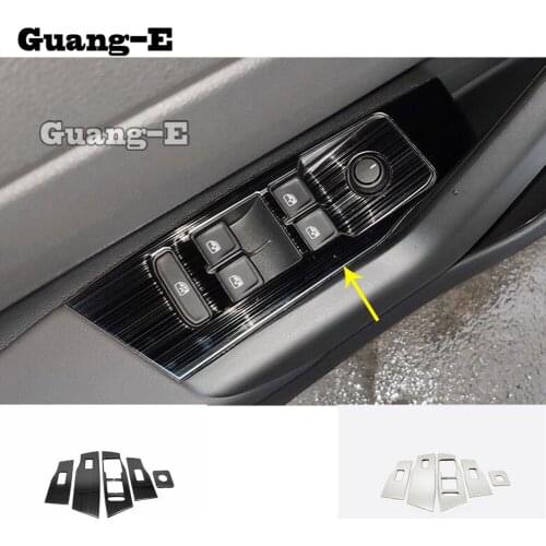 For Volkswagen VW Polo Hatchback 2019 2020 2021 2022 Car Body Sticker Handrail Armrest Door Window Glass Switch Panel Trim Frame