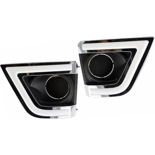 SELYNDE for Toyota Corolla 2014 2015 Daytime Running Light Car Styling DRL with Turn Signal Dimmed Light Driving Fog Lamp