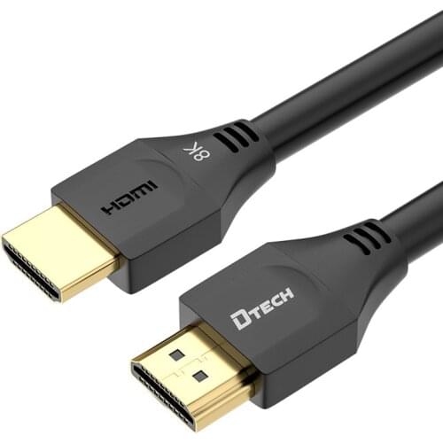 Dtech 8K HDMI 2.1 Cable 120Hz 48Gbps Fiber Optic HDMI Cable Ultra High Speed HDR for HD TV Projector
