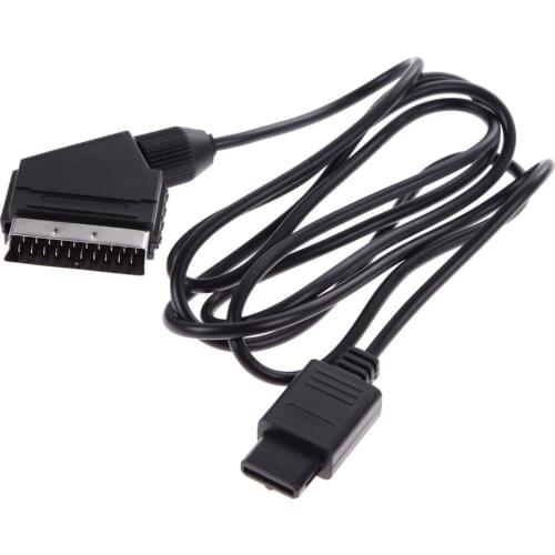 184cm Nintendo SNES Gamecube and N64 Console A/V TV Video Scart Flexible Screened Cable RGB Cable Suitable for Most TV Sets