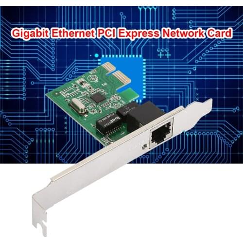 Gigabit Ethernet PCI Express Network Card RJ45 LAN Adapter for Desktop Computer PC Driver Free 10/100/1000Mbp ith 1 1000Mbps RJ