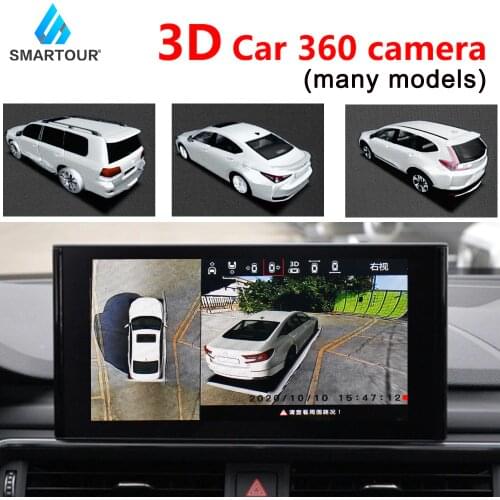 HD 360 Car Camera Panoramic 3D Reversing Camera Panoramic Degree Car Bird Eye Surround View 1080P Night Vision Camera System