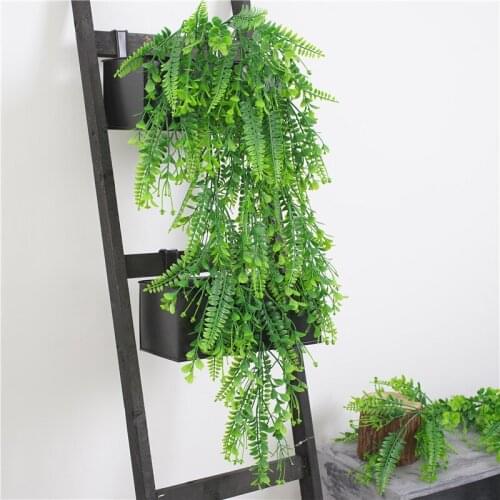 Simulation plant wealth grass wall hanging ceiling home wedding plant wall decoration fake flower vine green leaf plant
