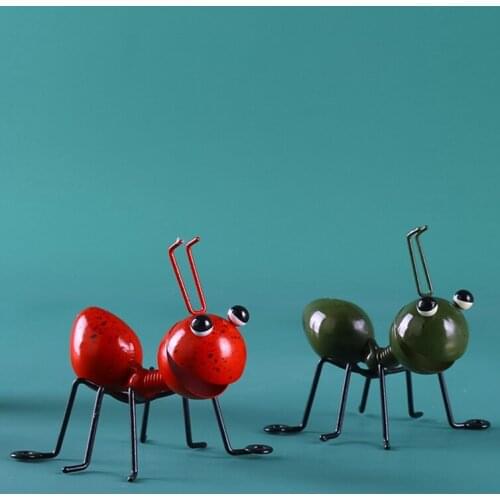 Creative home iron art ant ornaments wall hanging garden garden decoration crafts