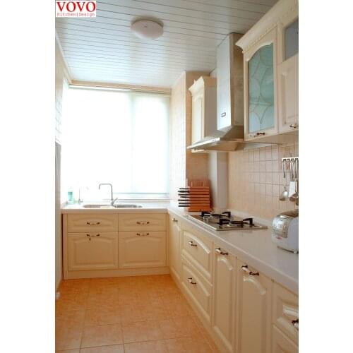White solid birch kitchen furniture