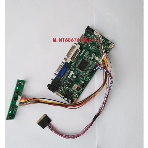 M.NT68676 Kit For 40pin LP173WD1 17.3" HDMI DVI Panel Controller Board LVDS Monitor VGA Screen LED LCD 1600X900