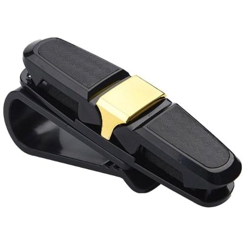 Multifunctional Car Glasses Holder for Car Sun Visor Creative Sunglasses Clip Mount Double-sided Clip with Ticket Card