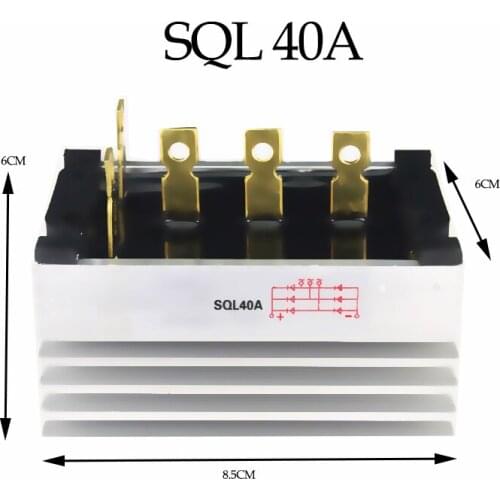 Bridge rectifier silicon 30kw 40kw 50kw three-phase 380V Diesel Generator Rectifier 40A SQL40A 60A