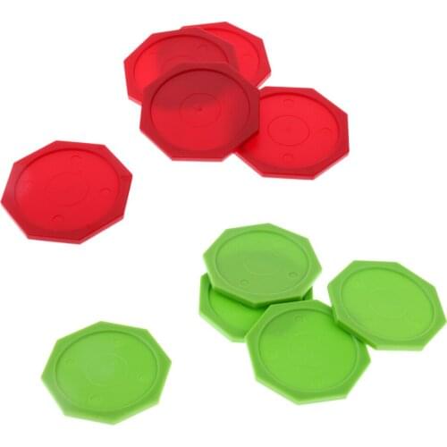 Set of 5 Air Hockey Pucks Octagon Pucks Replacement Accessories for Game Tables