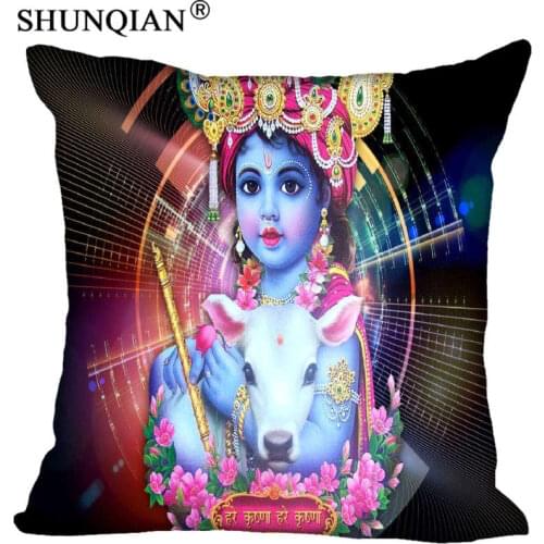 New Arrival Little Krishna Pillowcase Wedding Decorative Pillow Case Customize Gift For Pillow Cover A815