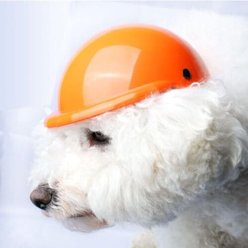 New Dog Helmets Motorcycle DIY Pet Hats ABS Apparel Accessories Safety Protect Head Outdoor Sports For Chihuahua Teddy